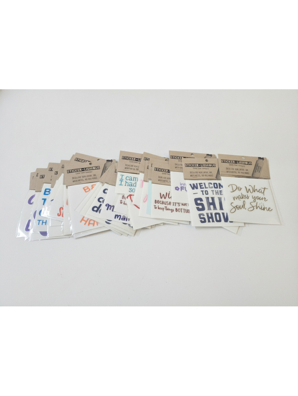 33 Sticker Lishious Inspirational Quote Stickers Pack